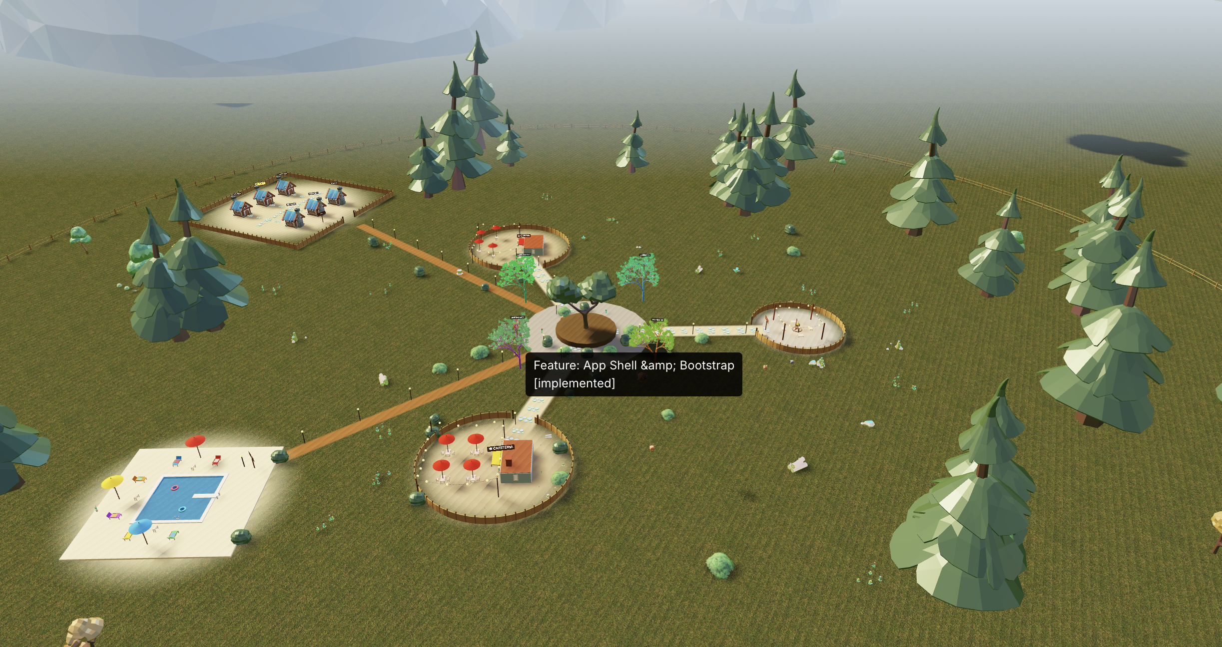 Living Tree dashboard — 3D visualisation of your repos